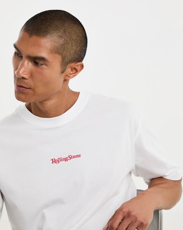 Only & Sons Rolling Stones Back Print T-Shirt - White