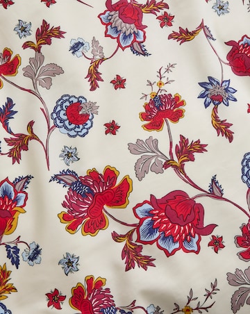 Folk Floral Cotton Blend Duvet Cover Set