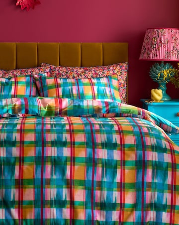 Sophie Robinson Wanderweave Ikat Check Duvet Cover Set