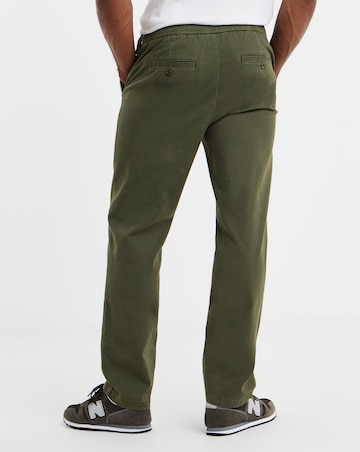 Fully Elasticated Comfort Waist Straight Chino Trouser