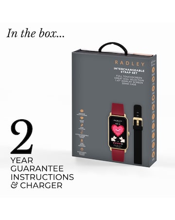 Radley Series 21 Dual Strap Smart Watch - Red/Black Silicone