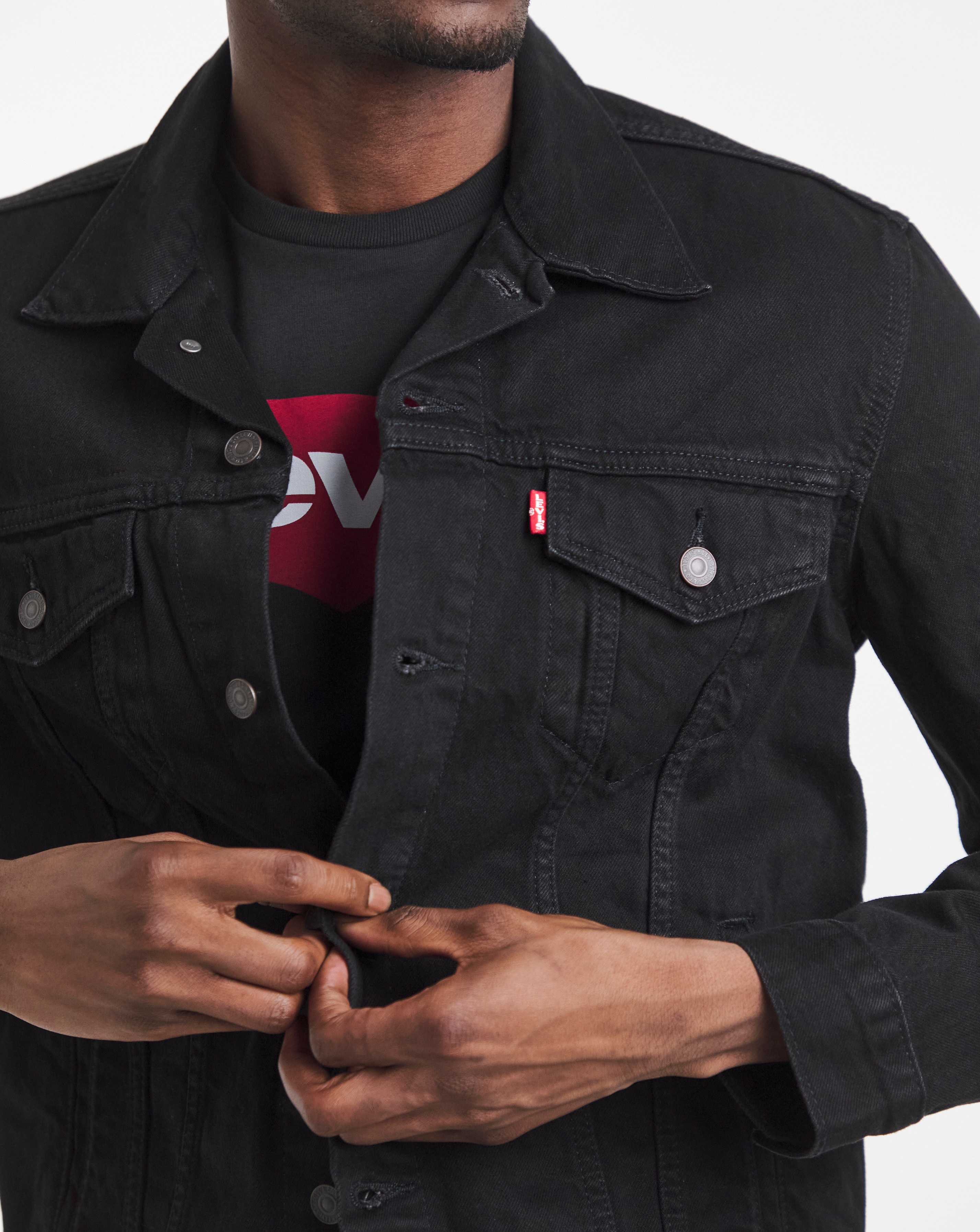 Levi's Classic Trucker Jacket - Black | JD Williams