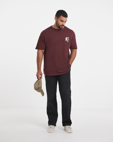 Jack & Jones Boye Back Graphic T-Shirt - Chocolate