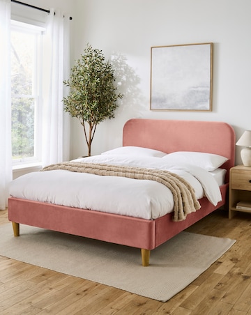 Emery Velvet Bedframe with mattress