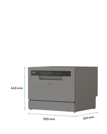 Candy Rapido Table Top Dishwasher- Graphite + Installation
