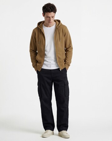 Full Zip Hoodie Long - Beige
