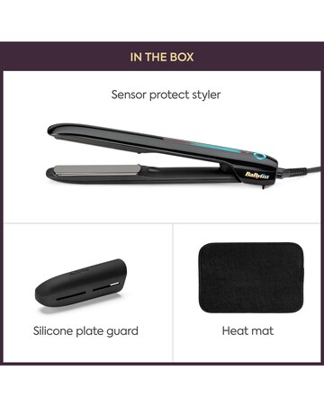 BaByliss Sensor Protect Styler Intelligent Hair Straightener for Ultra Care