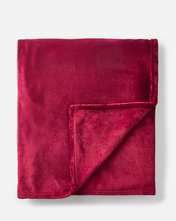 Plush Fleece Throw - Red