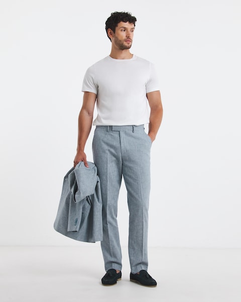 Linen Blend Trouser