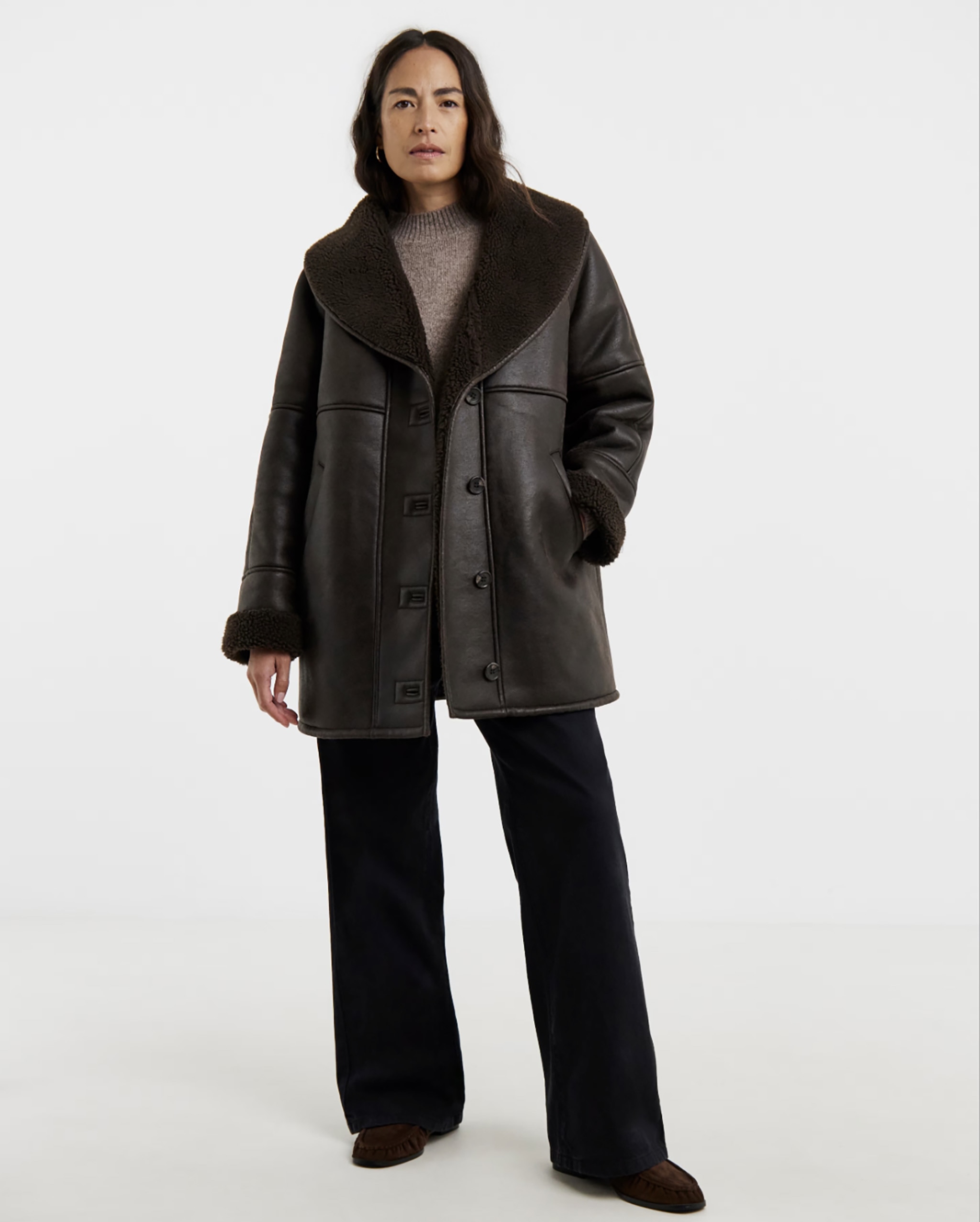 Stylish lady wearing trendy clothes