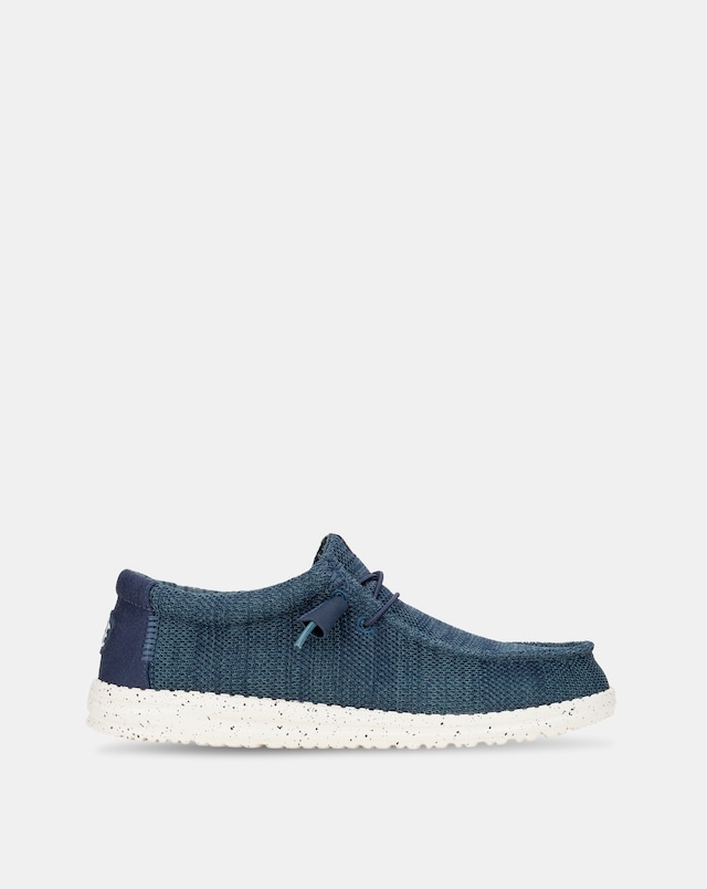 HeyDude Wally Stretch Sox Shoe - Navy