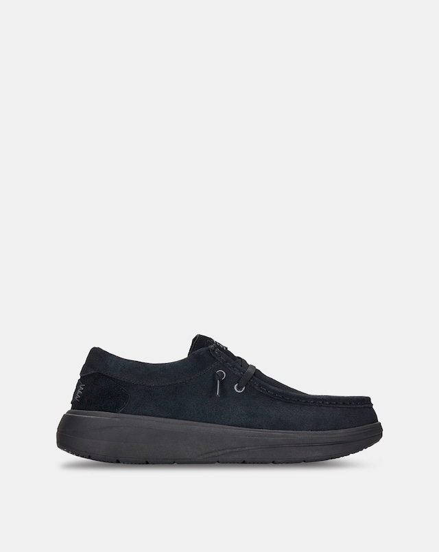 HEYDUDE Wally COMF Suede Shoes - Black