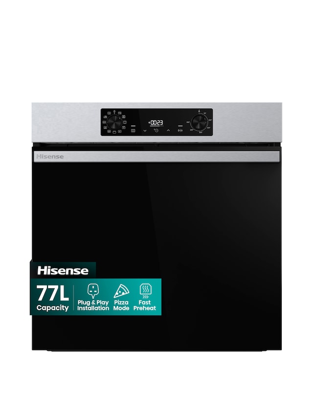 Hisense BI622AXPGUK Hi2 Built In Electric Plug & Play Oven - Stainless Steel
