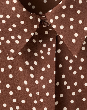 Mango Spot Print Blouse