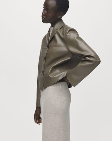 Mango Faux Leather Jacket