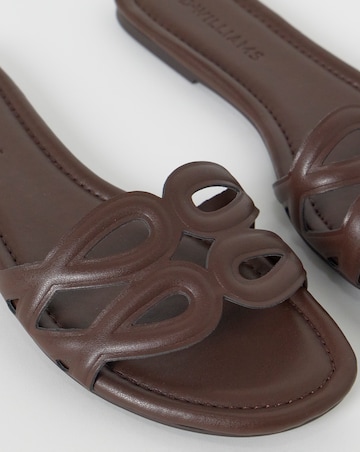 Rosario Padded Loop Detail Mule Sandals - Wide Fit (E)