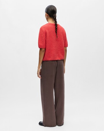 Object Short Sleeve V-Neck Knit Cardigan