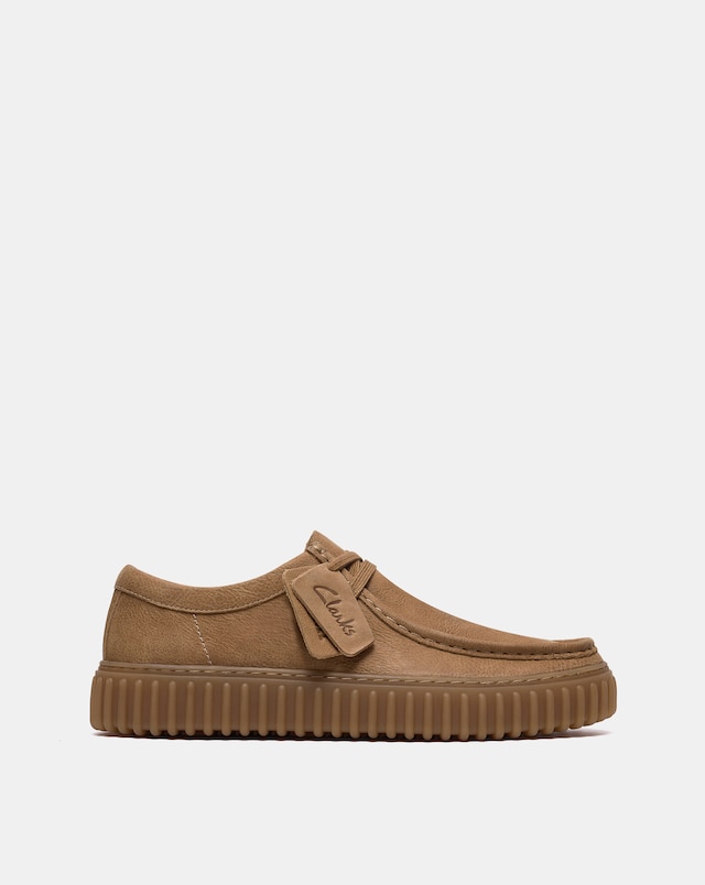 Clarks Torhill Lo Shoes - Dark Sand