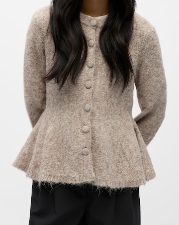 Object Peplum Knit Cardigan