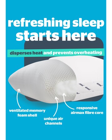 Silentnight Airmax 2 Pack Breathable Memory Foam Pillow