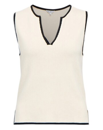 OBJECT Sleeve V-neck Knit Top