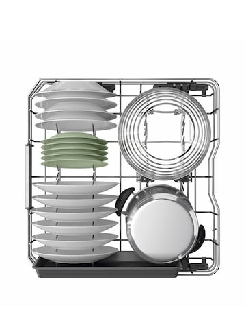 Hotpoint Maxi Space H7F HS41 UK Full Size Dishwasher 15 Place White + Install