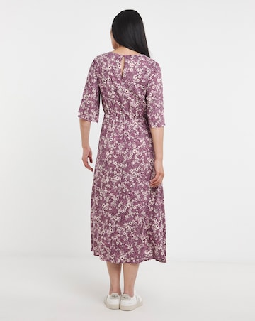 Half Sleeve Angel Sleeve Tea Dress