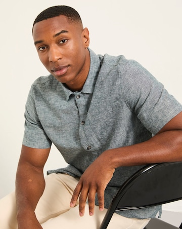 FatFace Bugle Linen Resort Shirt (Regular & Tall) - Jade