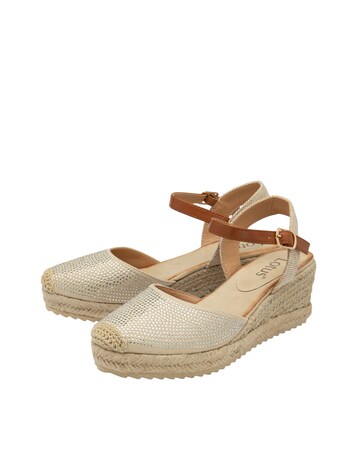 Lotus Bianka Closed Toe Espadrille Wedge