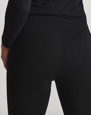 Pretty Secrets (2 Pack) Thermal Leggings Black