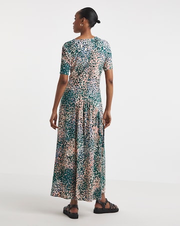 Asymmetric Seam Maxi Dress