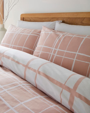 Wilson Check Duvet Cover Set - Blush