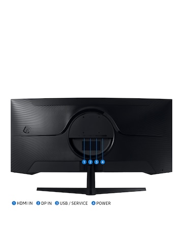 Samsung 34in Odyssey G5 UWQHD 165Hz 1ms VA LCD Curved Gaming Monitor - Black