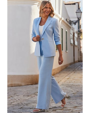 Sosandar 100% Linen Wide Leg