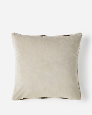 Stripe Animal Printed Faux Fur Cushion