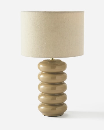 Autry Ribbed Ceramic Glaze Table Lamp