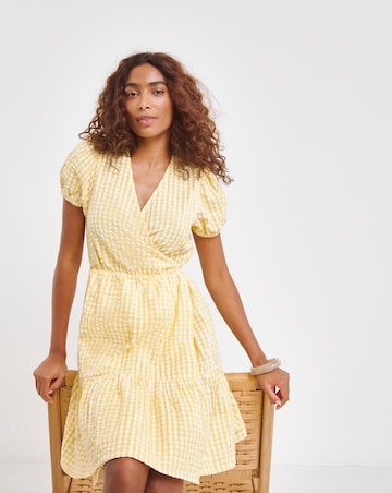 Anise Wrap Mini Beach Dress