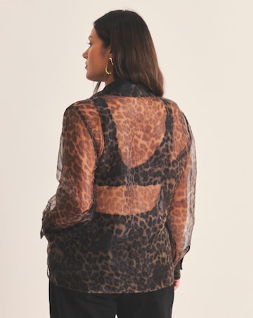 Simply Be Leopard Organza Shirt