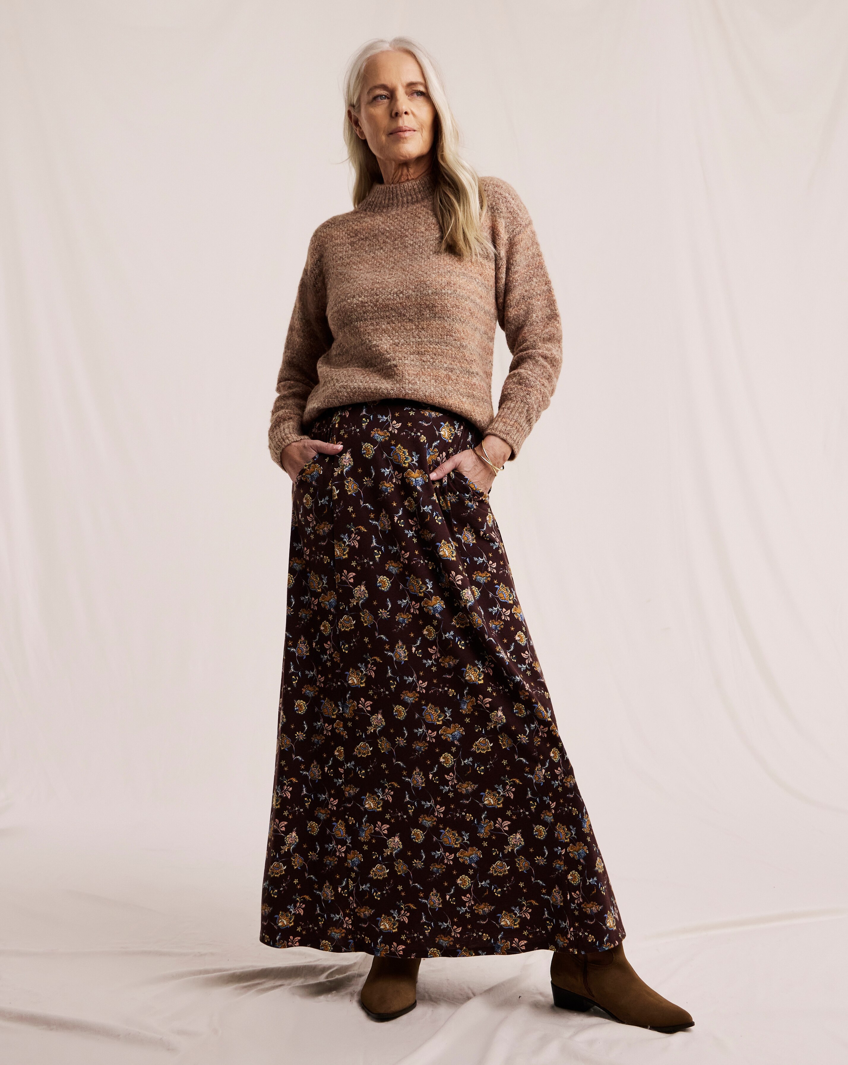Julipa Printed Jersey Midi Skirt