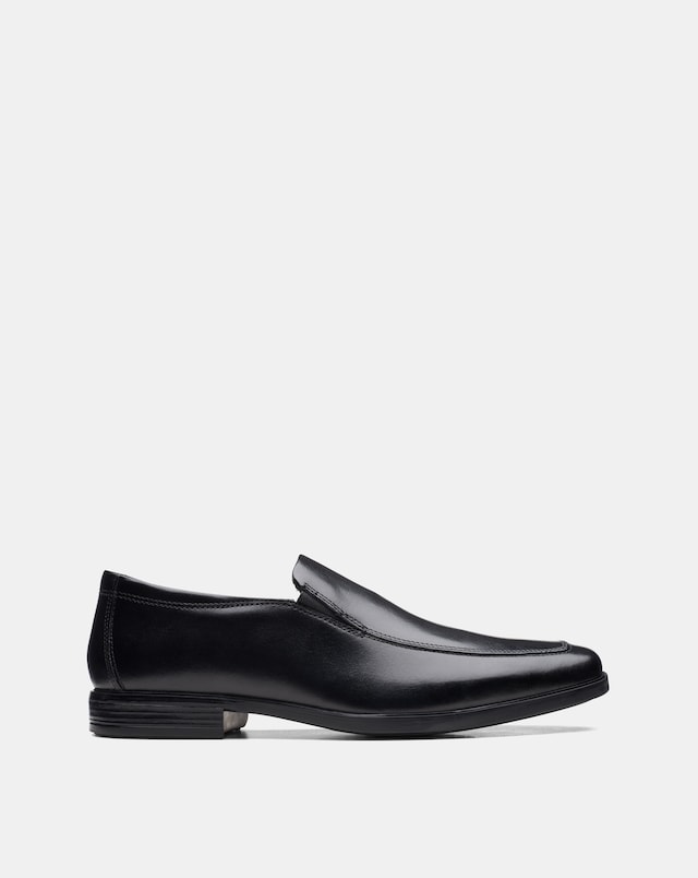 Clarks Howard Edge Shoes Wide Fit - Black