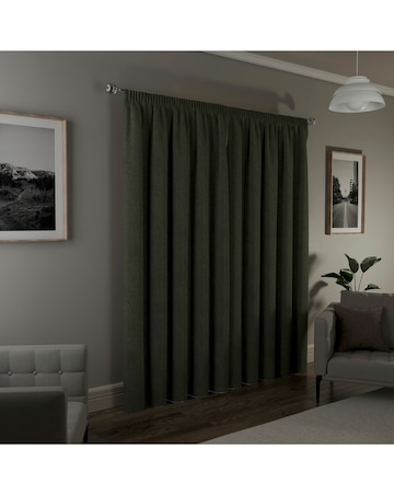 Dallas Blackout Thermal Pencil Pleat Curtains