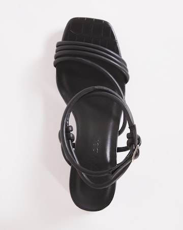 Tensey Strappy Ankle Block Heeled Sandals - Extra Wide Fit (EEE)