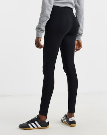 2 Pack Black Jersey High Waisted Leggings