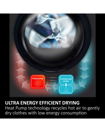 Haier i-Pro Series 7 HD90-A3Q979U1 9kg Heat Pump Tumble Dryer White + Install