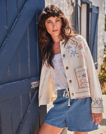 FatFace Shells Embroidered Jacket