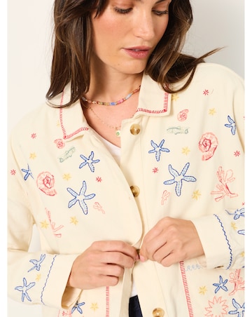 FatFace Shells Embroidered Jacket