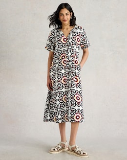 White Stuff Iris Linen Dress