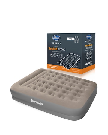 Silentnight Flocked Airbed with Electric Pump - King