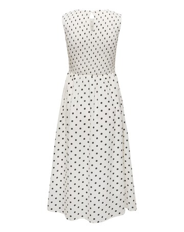 JdY Diego S/L Woven Spot Midi Dress