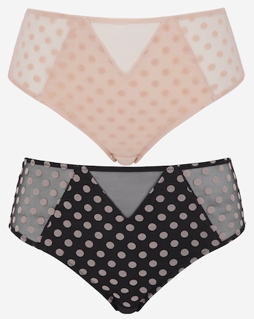 Pretty Secrets 2 Pack Everyday Hannah Spot Mesh Briefs
